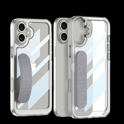 Apple iPhone 16 / Plus / Pro / Pro Max – Transparent with Wrist Band Cover & Case
