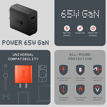 Nothing 65W Type A and Type C 3-Port Fast Charger
