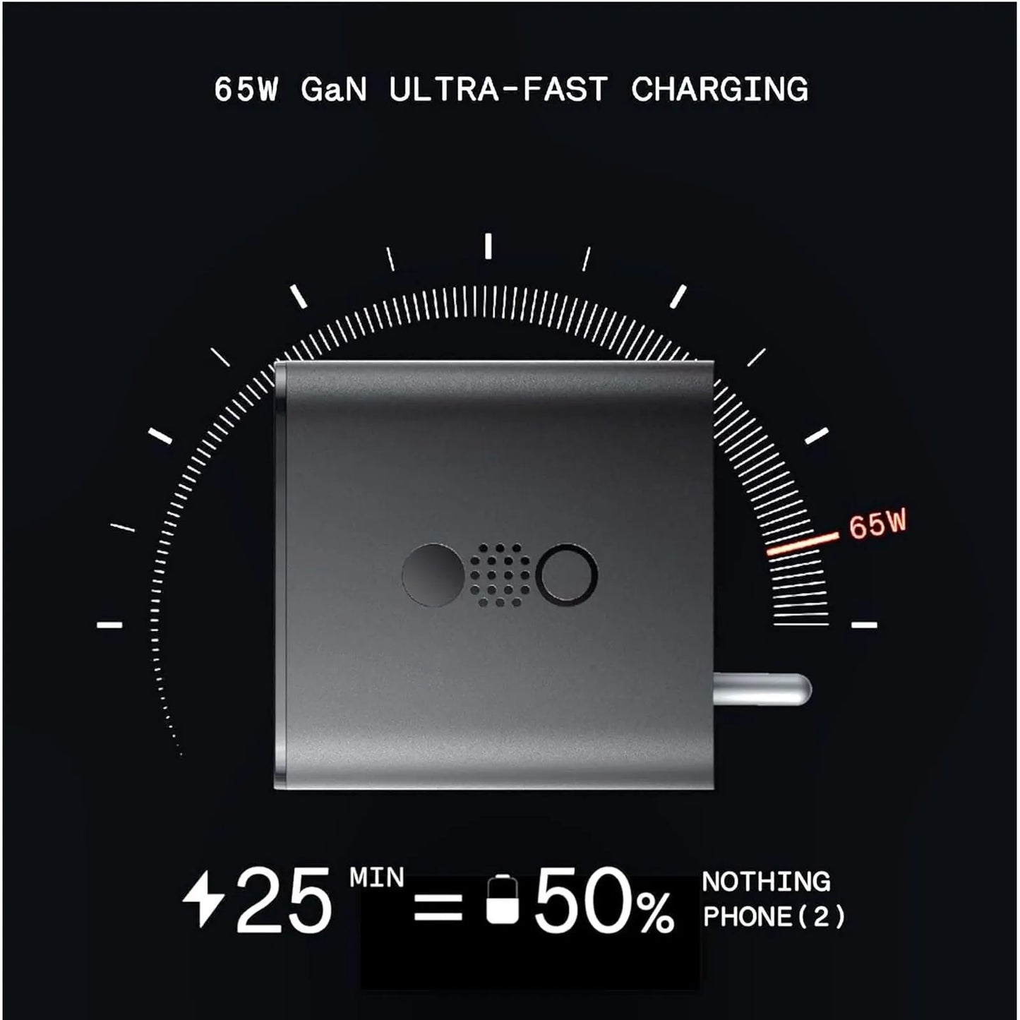 Nothing 65W Type A and Type C 3-Port Fast Charger