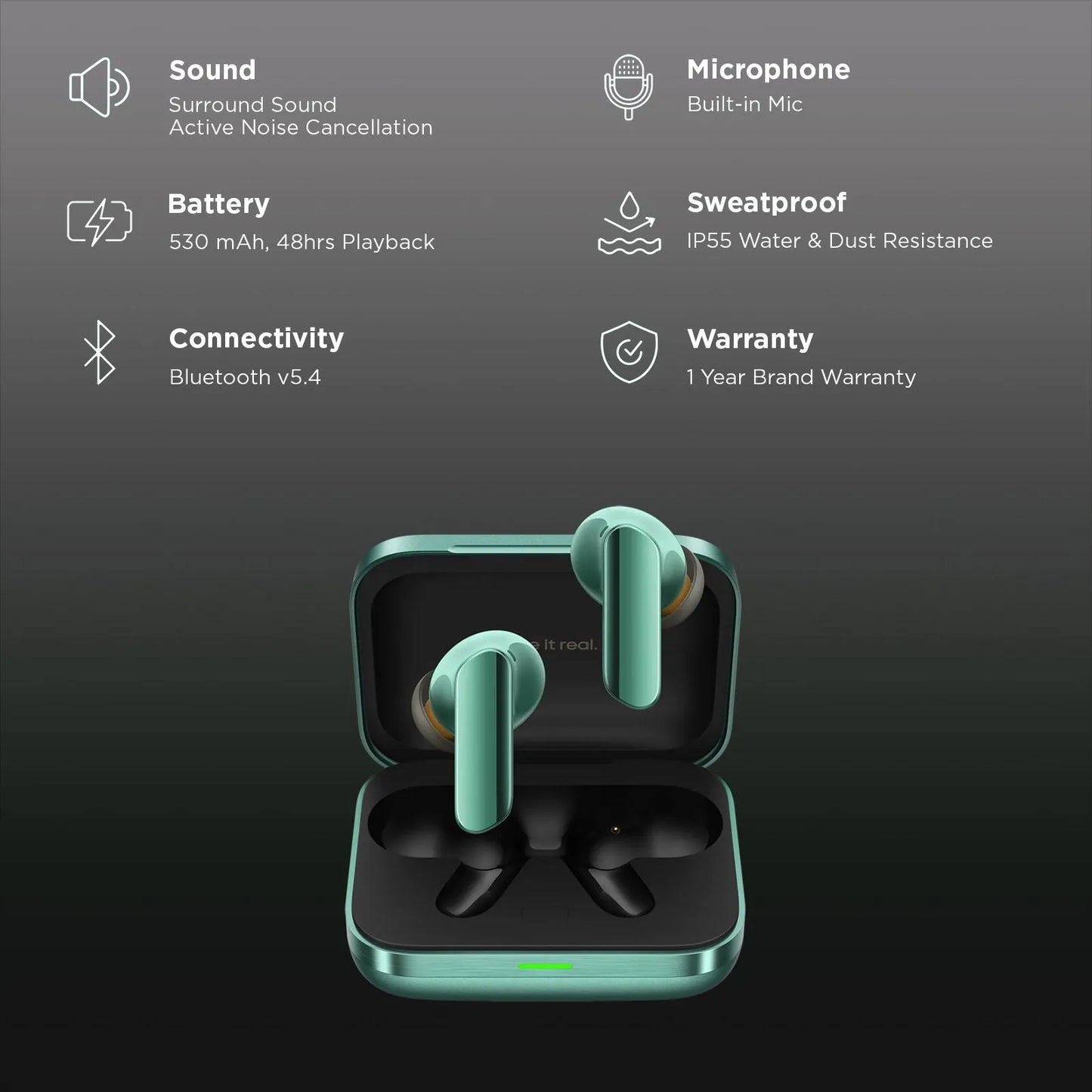 realme Buds Air 7 Pro TWS Earbuds with Active Noise Cancellation