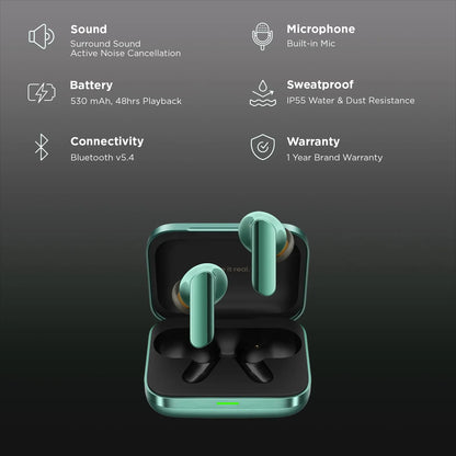 realme Buds Air 7 Pro TWS Earbuds with Active Noise Cancellation