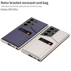 Samsung S24 Ultra Case– Rotor Stand Card Bag Cover & Case
