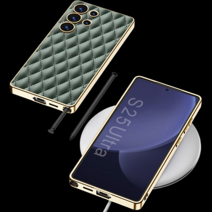 Samsung Galaxy S25 / Ultra– Leather Puff Design Cover & Case