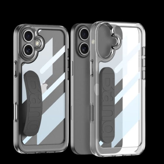 Apple iPhone 16 / Plus / Pro / Pro Max – Transparent with Wrist Band Cover & Case