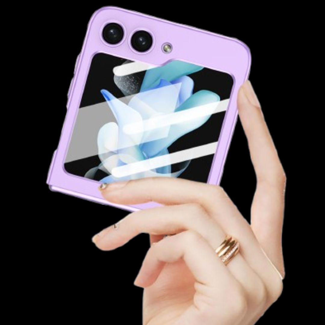 Galaxy Z Flip 6 – Ultra-Thin PC + Glass Cover & Case