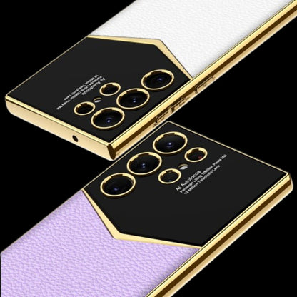 Samsung S24 / Ultra Cover – Electroplated Leather Cover & Case