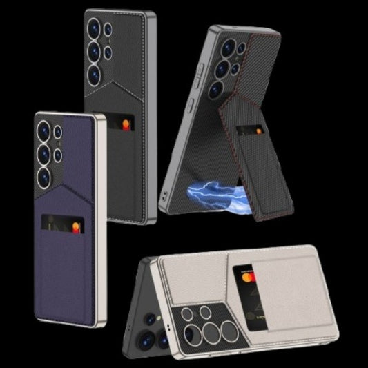 Samsung Galaxy S25 / Ultra– Rotor Stand Card Bag Cover & Case