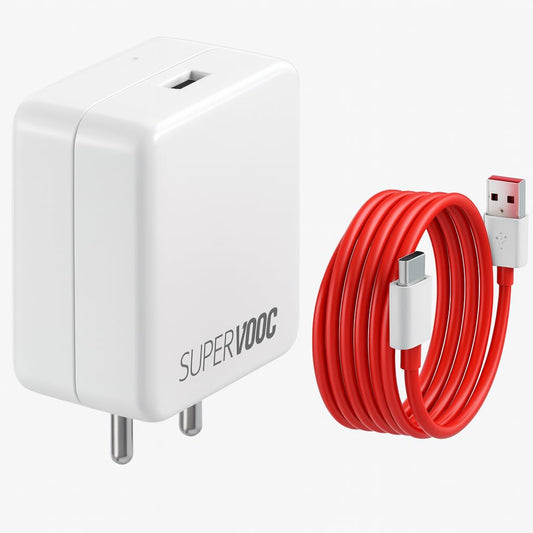 SuperVOOC 80W Fast Charging Adapter and Cable Set