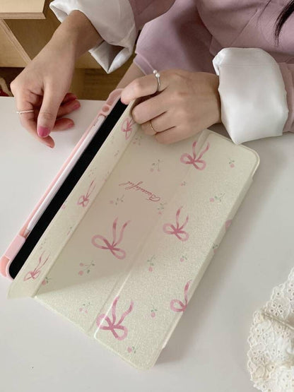 Pink Bow iPad Case – Soft Girl Aesthetic
