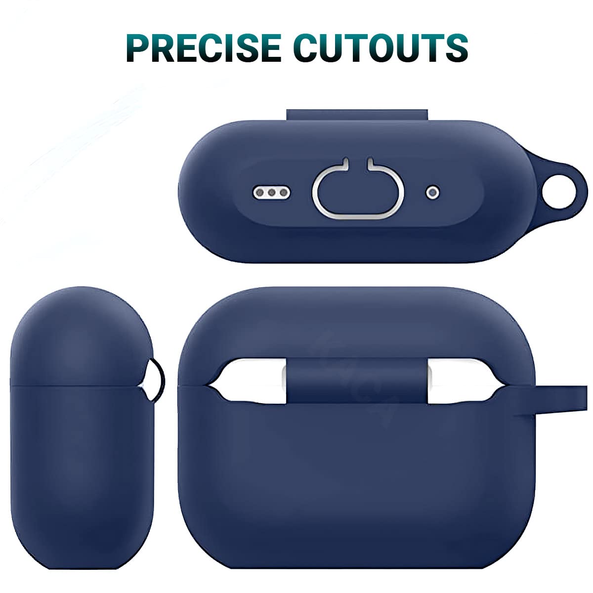 Silicone Airpods Case With Key Chain