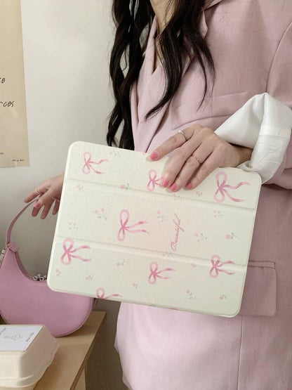 Pink Bow iPad Case – Soft Girl Aesthetic