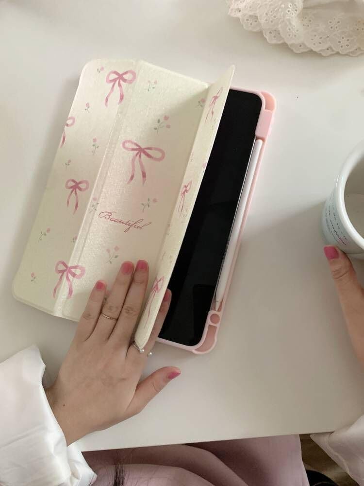 Pink Bow iPad Case – Soft Girl Aesthetic