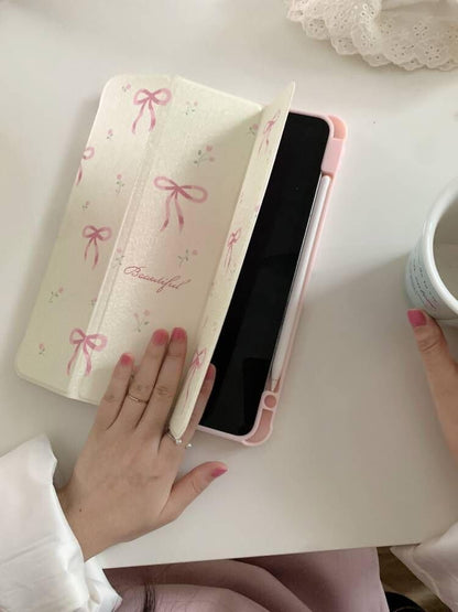 Pink Bow iPad Case – Soft Girl Aesthetic