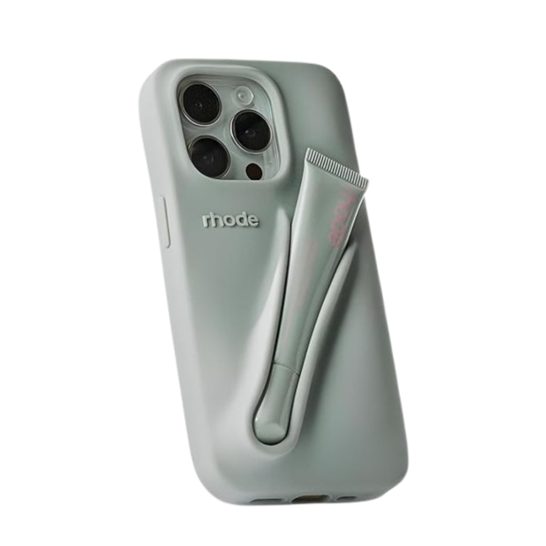 Apple iPhone 16 / Plus / Pro / Pro Max – Silicone Phone Cover with Built-in Lip Tint Holder