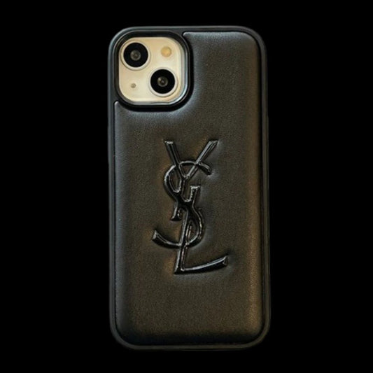Apple iPhone 15 / Pro / Pro Max – Original Brand Puff Leather Back Case & Cover