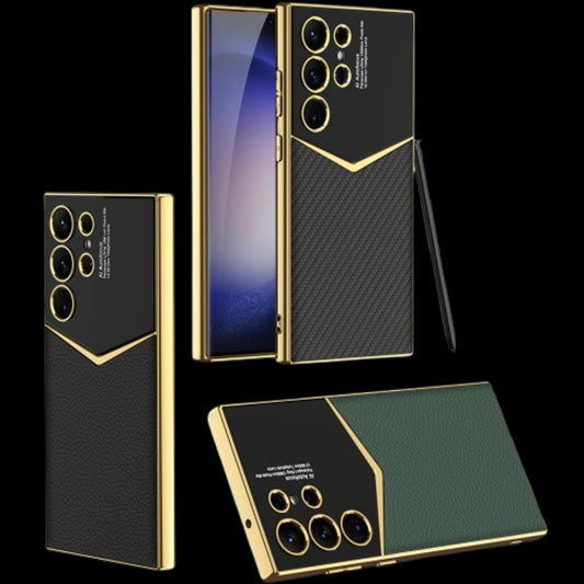 Samsung S24 / Ultra Cover – Electroplated Leather Cover & Case