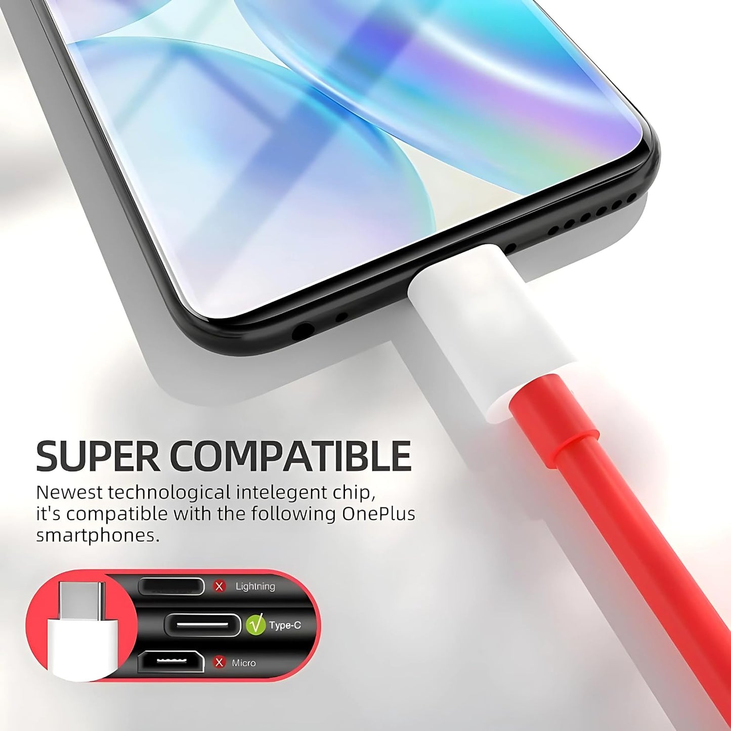 SuperVOOC 80W Fast Charging Adapter and Cable Set