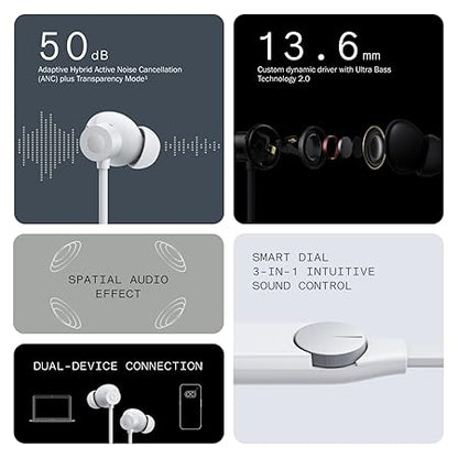 CMF by Nothing Neckband Pro 50dB ANC, Smart Dial Design, 37 Hrs playtime Bluetooth