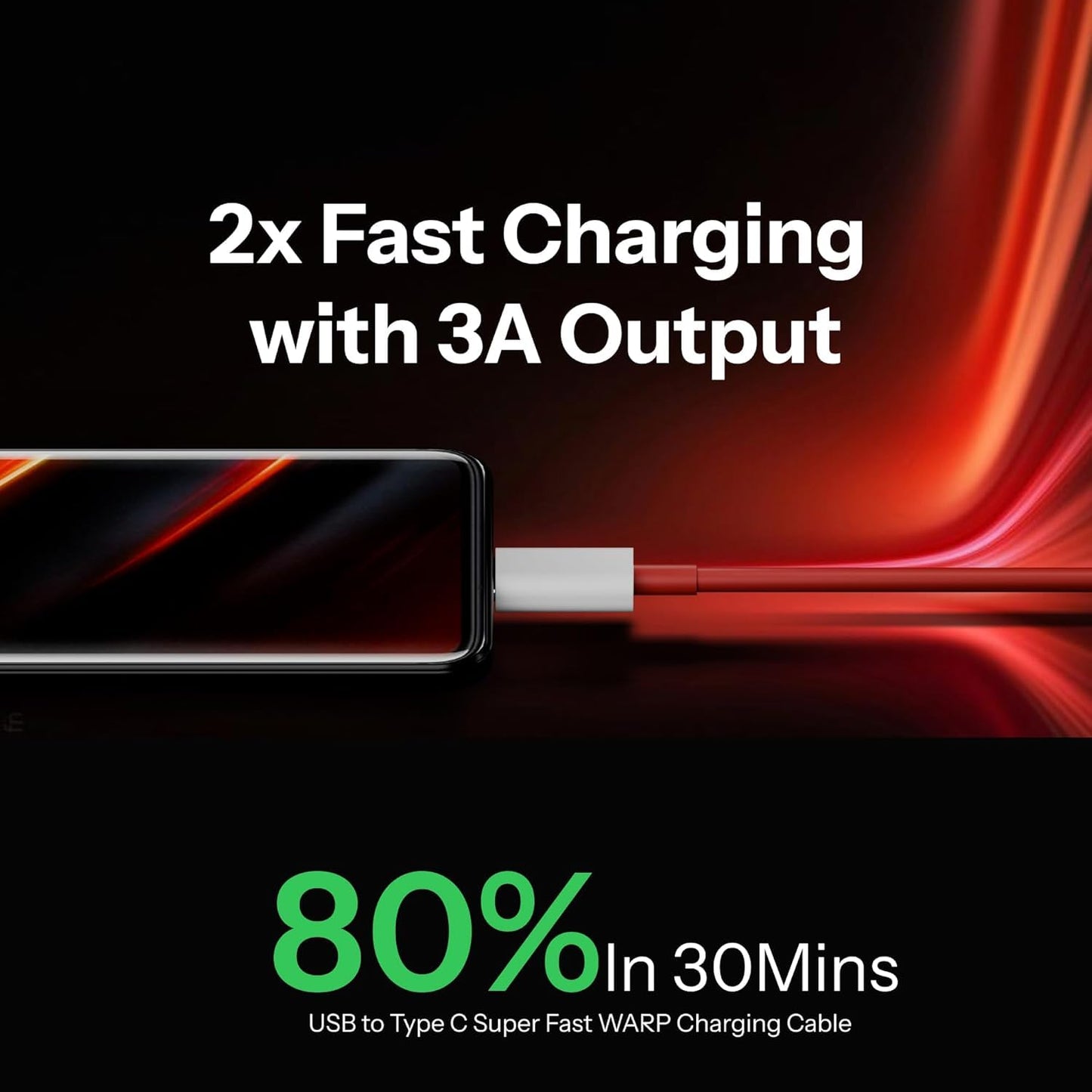 SUPERVOOC fast charging Type C Cable - 120W