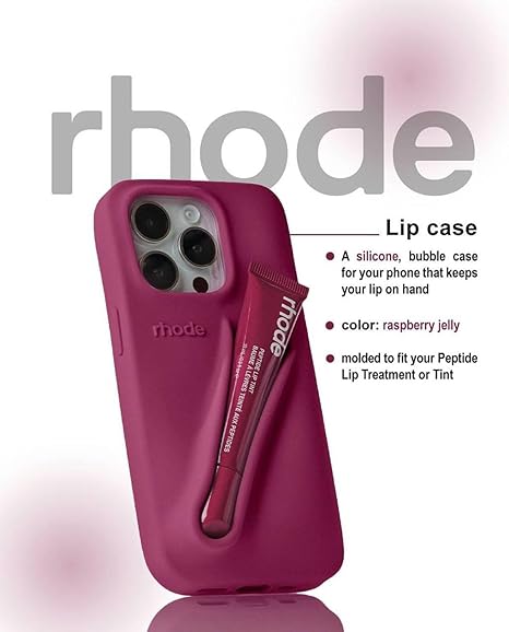 Apple iPhone 17 / Air / Pro / Pro Max – Silicone Phone Cover with Built-in Lip Tint Holder