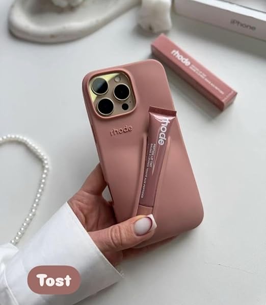 Apple iPhone 17 / Air / Pro / Pro Max – Silicone Phone Cover with Built-in Lip Tint Holder