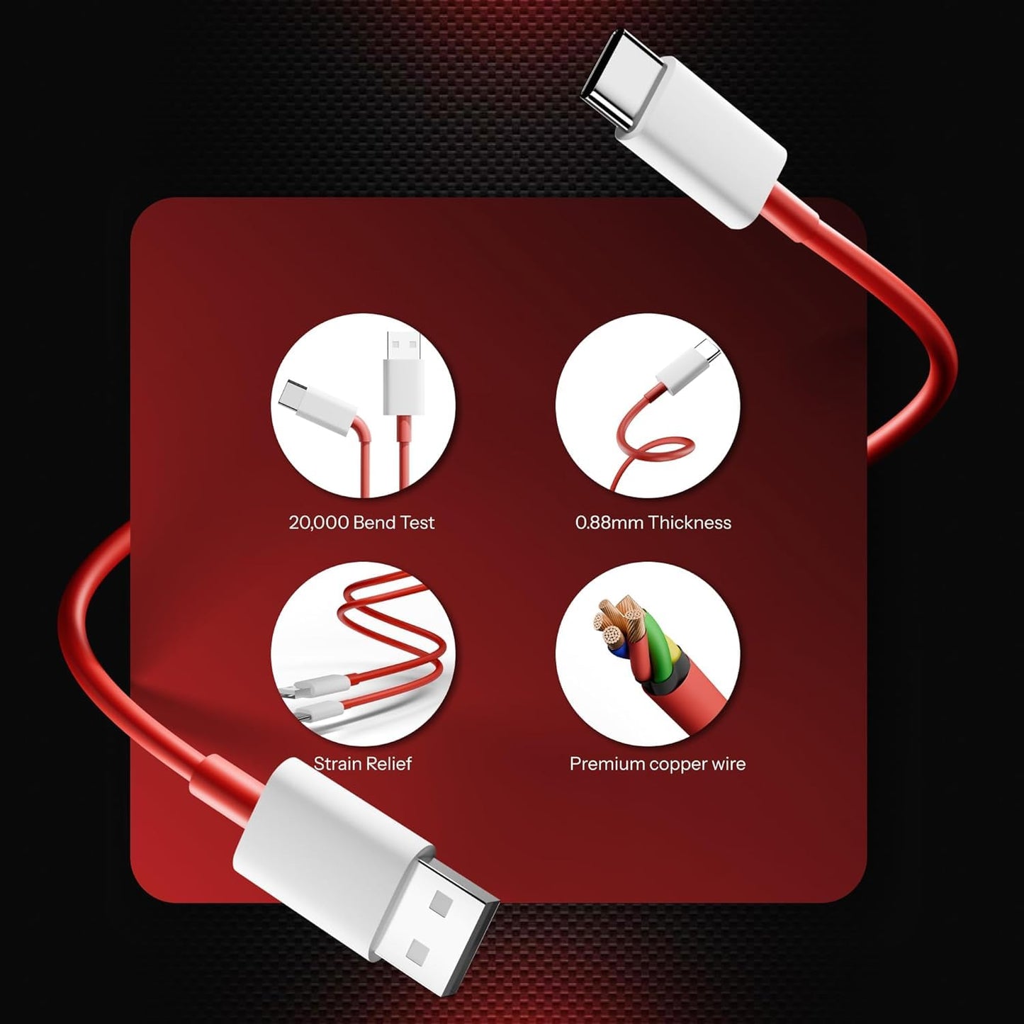 SUPERVOOC fast charging Type C Cable - 120W
