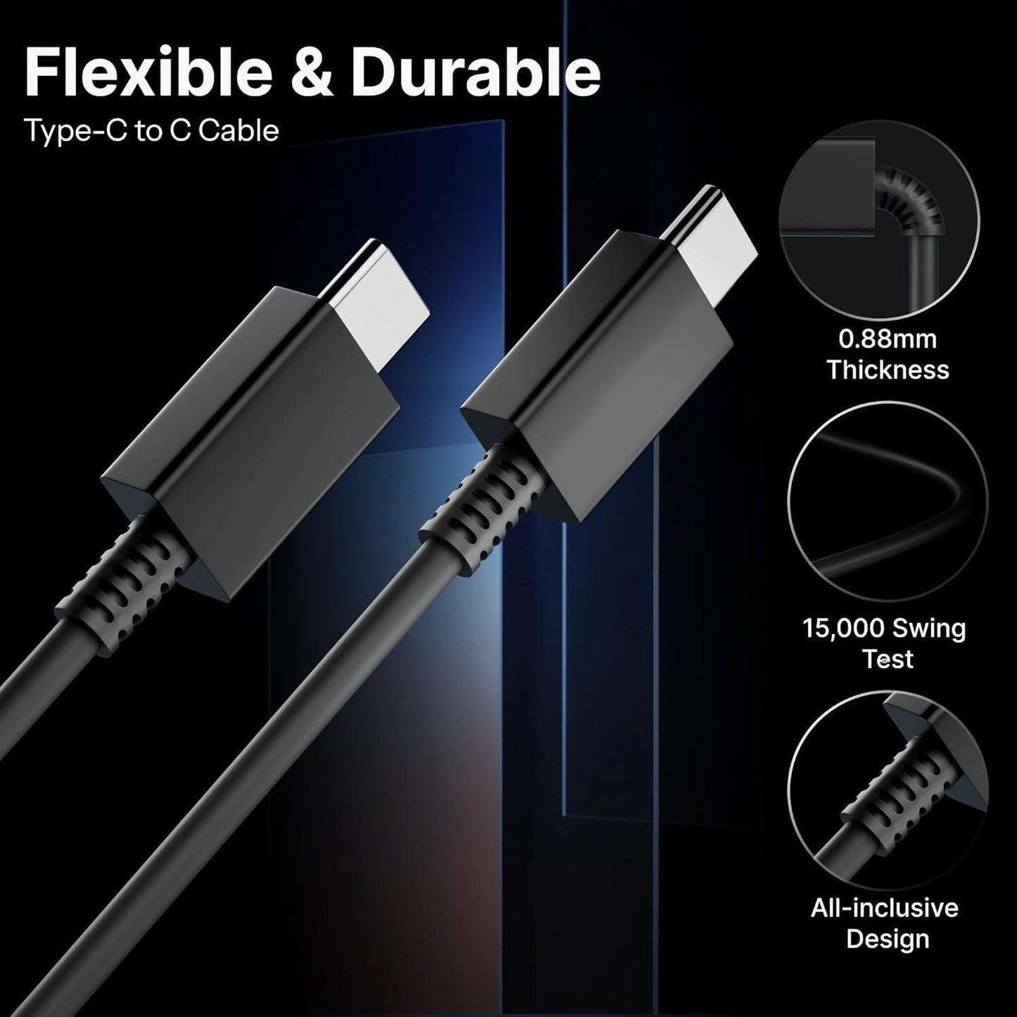 Type C to C Fast Charging Cable - 5 AMP