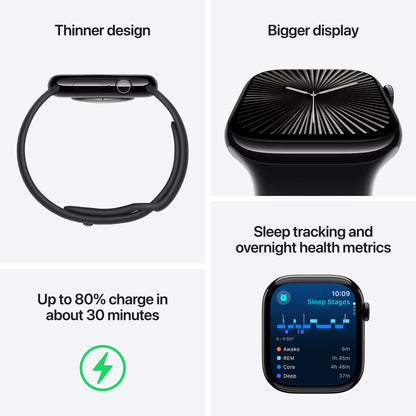 Apple Watch Series 10 - With 42 MM Black Sport Band