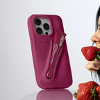 Apple iPhone 16 / Plus / Pro / Pro Max – Silicone Phone Cover with Built-in Lip Tint Holder