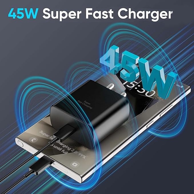 45W Super Fast Charger Adapter - Type C to C Adaptor