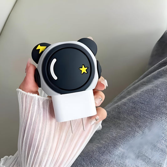 Cute Astronaut Silicone - iPhone Charger Case