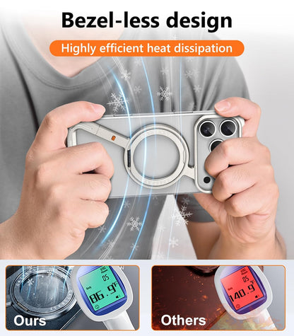 iPhone Premium Z Shape Metal Case | Magnetic Ring with Magsafec