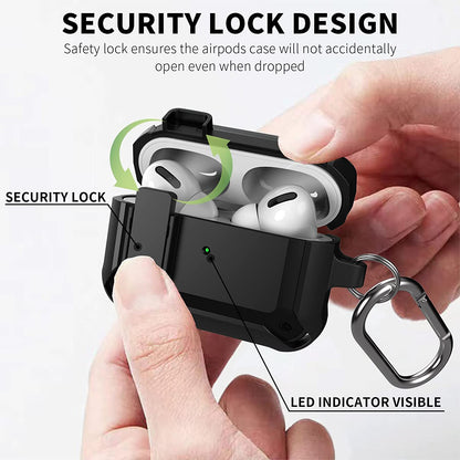 Security Lock Wireless Charging - Protective Airpods Case
