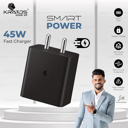 45W Super Fast Charger Adapter - Type C to C Adaptor