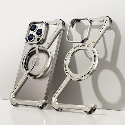 iPhone Premium Z Shape Metal Case | Magnetic Ring with Magsafec