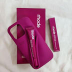 Apple iPhone 14 Pro – Silicone Phone Cover with Built-in Lip Tint Holder"