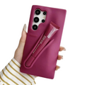 Samsung Galaxy S23 Ultra – Silicone Phone Cover with Built-in Lip Tint Holder
