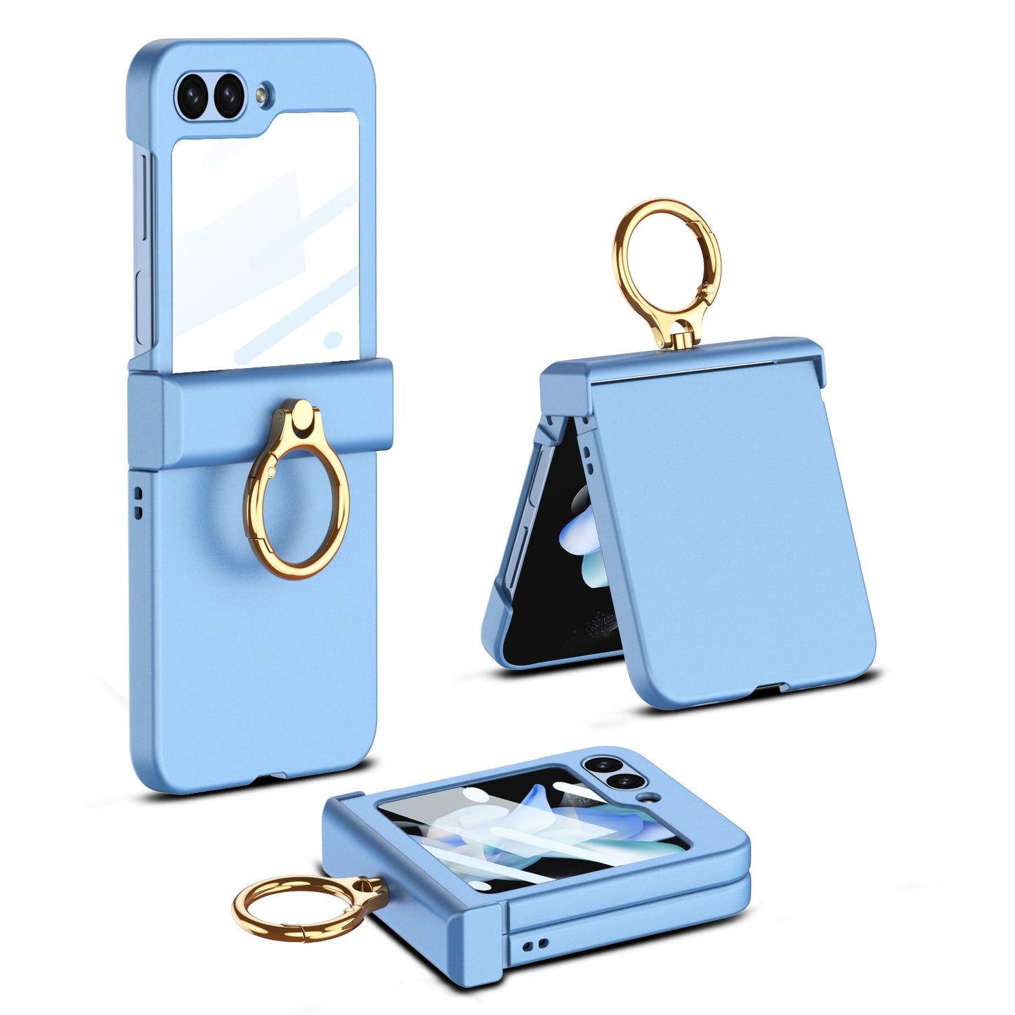 Galaxy Z Flip 5 – Hinge Box Ring Cover & Case