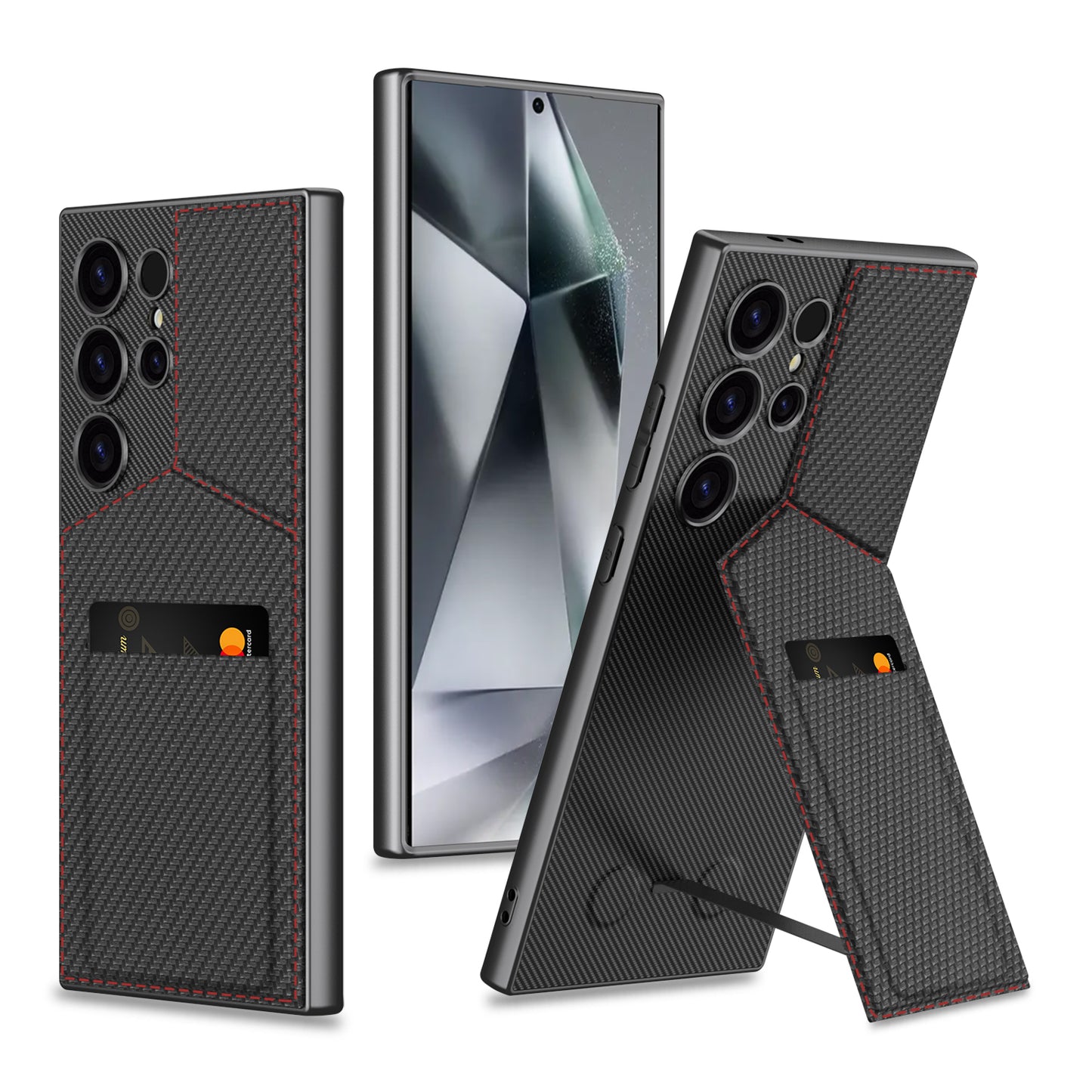 Samsung S24 Ultra Case– Rotor Stand Card Bag Cover & Case