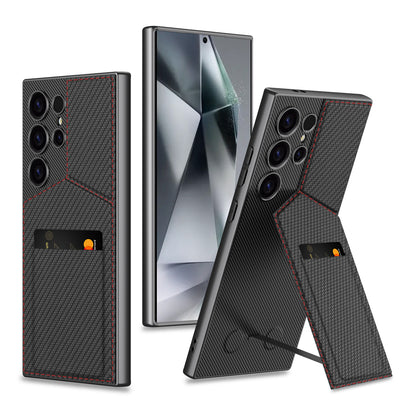 Samsung S24 Ultra Case– Rotor Stand Card Bag Cover & Case