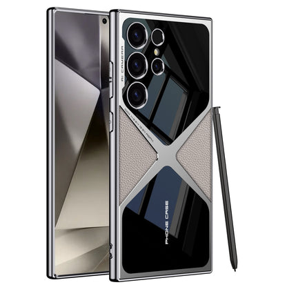Samsung S24 Ultra Case – Electroplated PU Leather Cover & Case