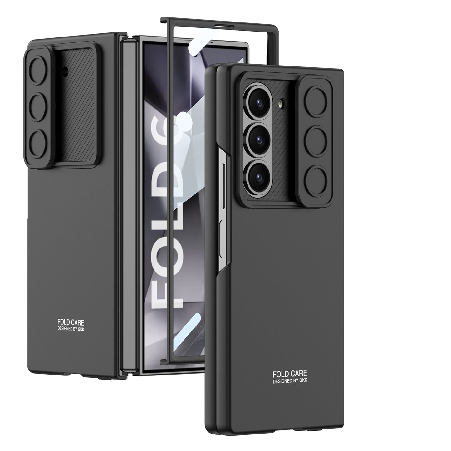 Galaxy Z Fold 6 – Thin PC + Glass + Slide Cover & Case