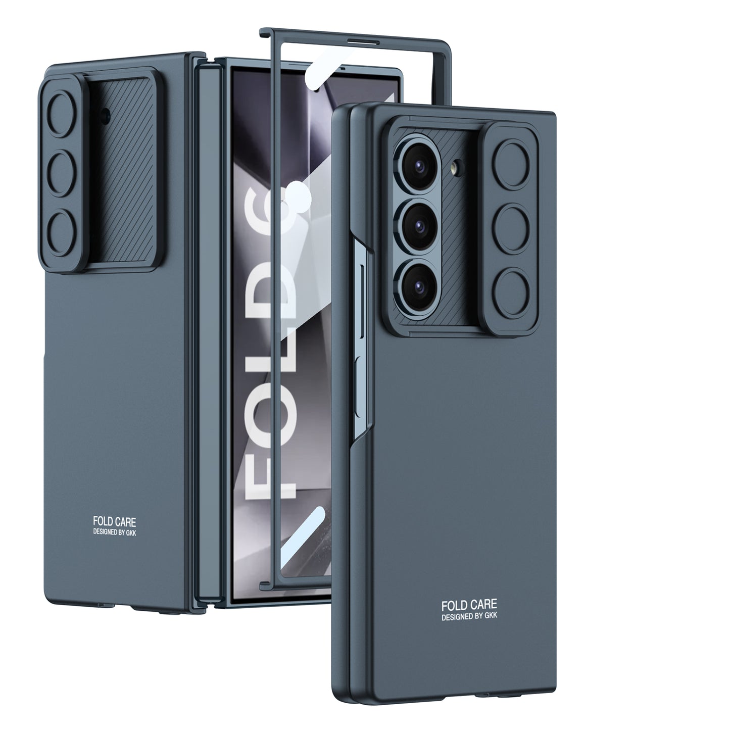 Galaxy Z Fold 6 – Thin PC + Glass + Slide Cover & Case