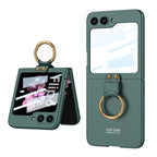 Samsung Z Flip 6 – Thin PC + Ring + Glass Cover & Case