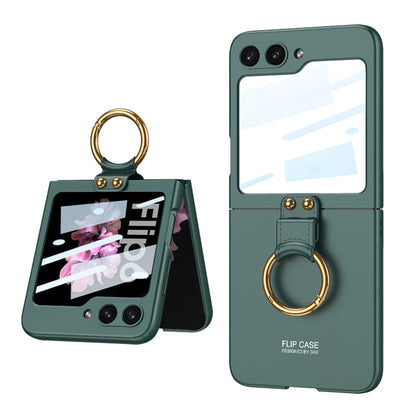 Samsung Z Flip 6 – Thin PC + Ring + Glass Cover & Case