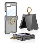 Samsung Z Flip 6 – Transparent with Ring Cover & Case