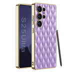 Samsung Galaxy S25 / Ultra– Leather Puff Design Cover & Case