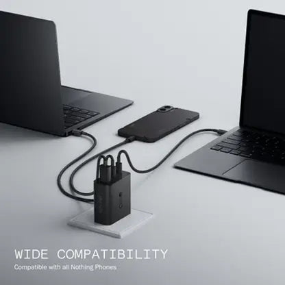 CMF by Nothing 140W GaN 5 A 3 Port Mobile Charger with Detachable Cable