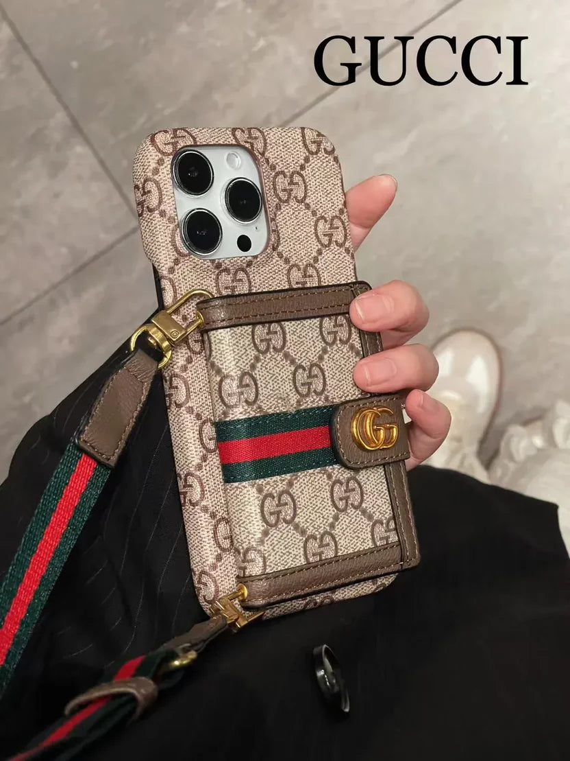 Luxury GG Wallet iPhone Case Card Holder