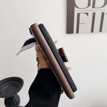 Luxury Wallet iPhone Case Card Holder for 13-17 Pro Max Plus